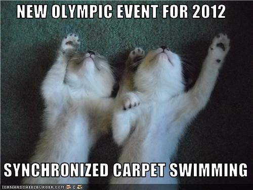 NEW OLYMPIC EVENT FOR 2012     SYNCHRONIZED CARPET SWIMMING