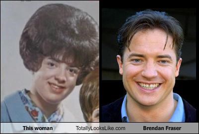 This woman Totally Looks Like Brendan Fraser