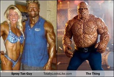 Spray Tan Guy Totally Looks Like The Thing