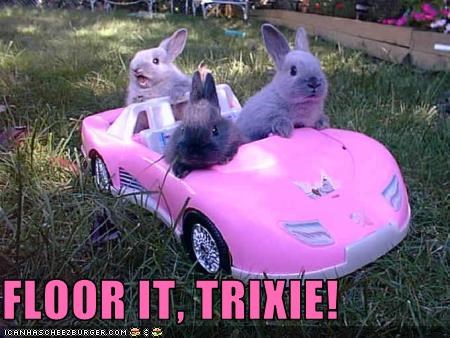FLOOR IT, TRIXIE!