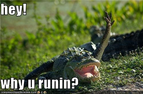 hey!  why u runin?