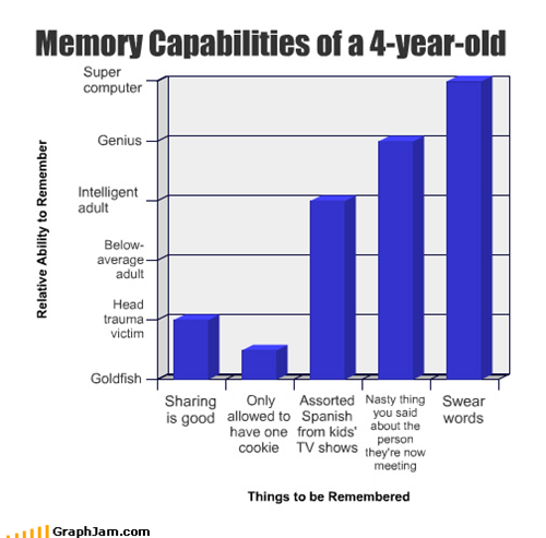 Memory Capabilities of a 4-year-old