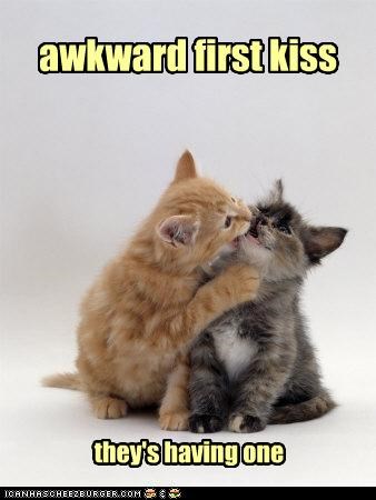 awkward first kiss