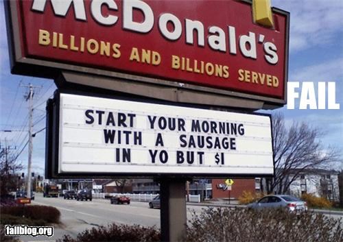 McDonald's Sign Fail
