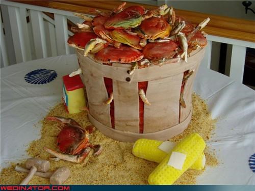 Sheer Awesomeness: Bushel of Crabs Wedding Cake