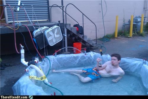 There I Fixed It: Homemade Hot Tub