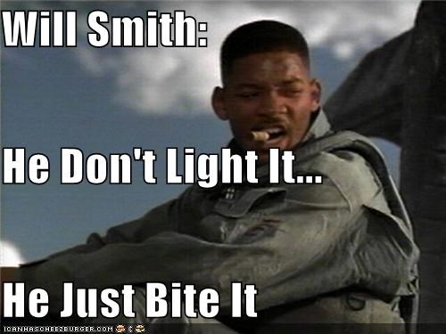 Will Smith: He Don't Light It... He Just Bite It