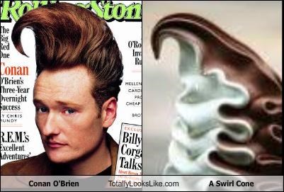 Conan O'Brien Totally Looks Like A Swirl Cone