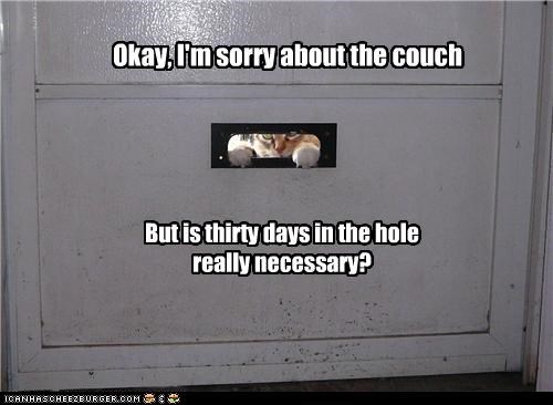 Thirty days in the hole