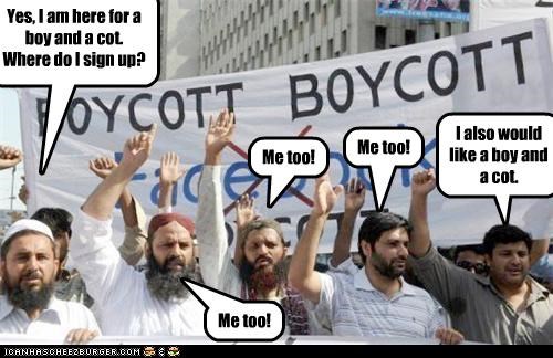 That's not what boycott means.