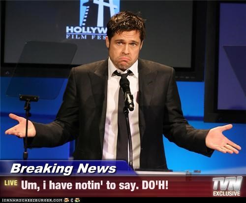 Breaking News - Um, i have notin' to say. DO'H!