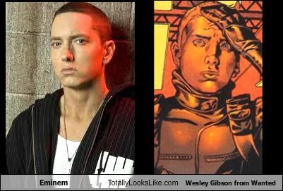 Eminem Totally Looks Like Wesley Gibson from Wanted