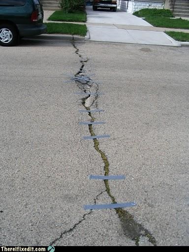 Duct Tape Road Repairs