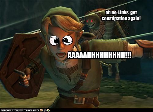 oh no, Links  got constipation again!