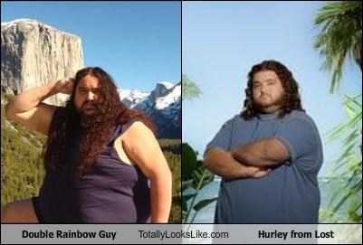 Double Rainbow Guy Totally Looks Like Hurley from Lost