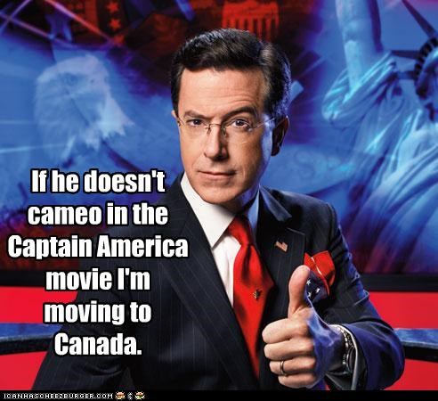 If he doesn't cameo in the Captain America movie I'm moving to Canada.