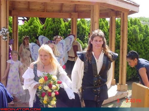 Did They Choose This Theme Just so the Groom Wouldn't Have to Cut His Hair?
