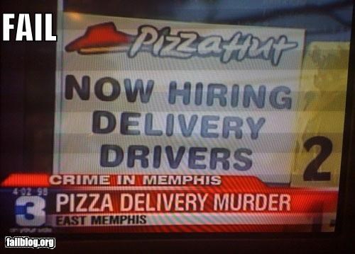 Probably Bad News: Pizza FAIL