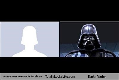 Anonymous Woman in Facebook Totally Looks Like Darth Vader