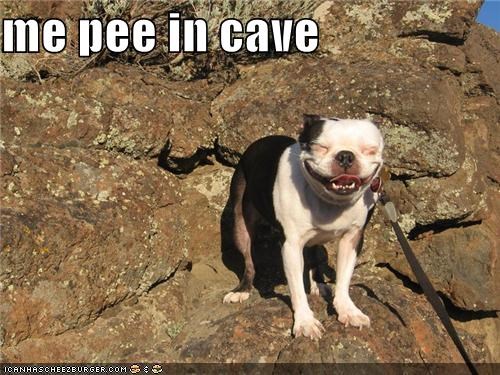 me pee in cave