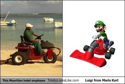 This Mauritian hotel employee Totally Looks Like Luigi from Mario Kart