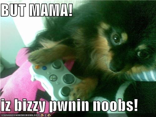 BUT MAMA!  iz bizzy pwnin noobs!