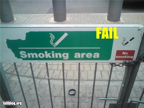Smoking Area Fail