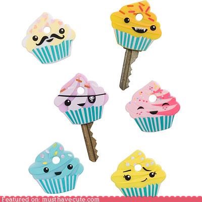 Cupcake Key Covers