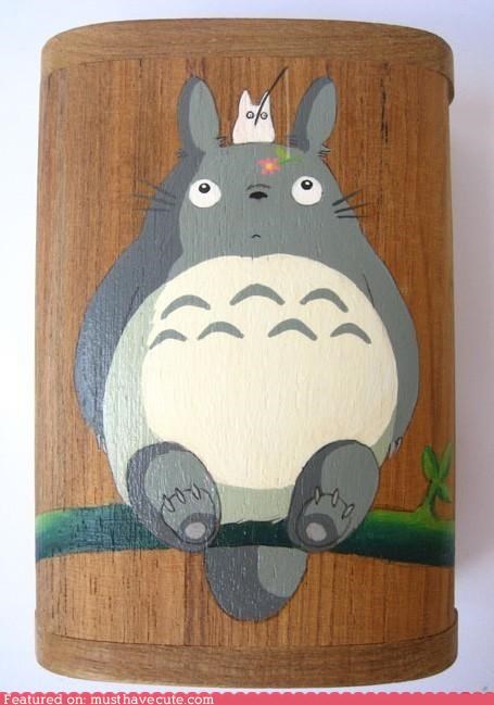 Totoro wooden box.