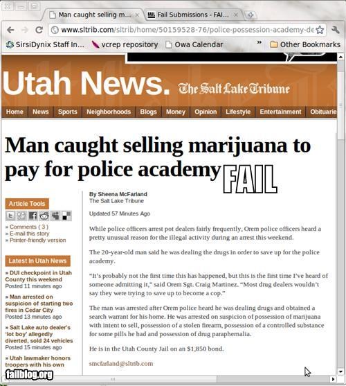 Selling Drugs for Cop School