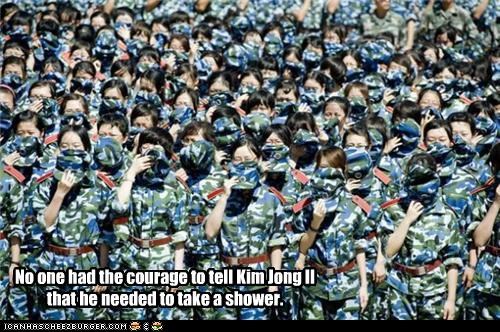 No one had the courage to tell Kim Jong Il that he needed to take a shower.