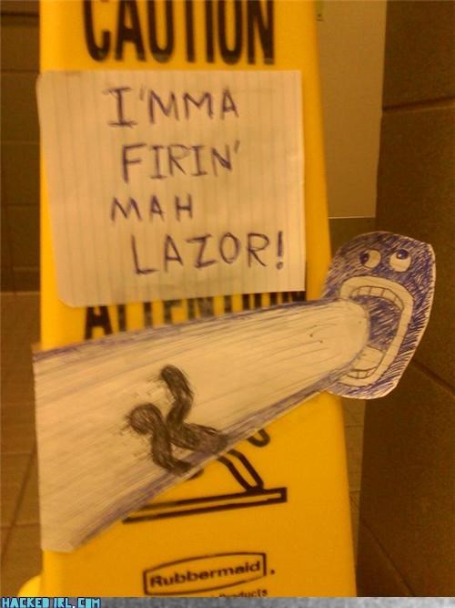 Lazor Caution