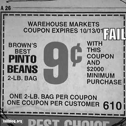 Coupon FAIL