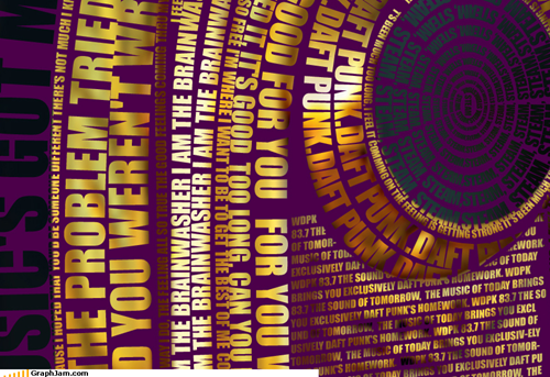 Epic Typography: Daft Punk Portrait