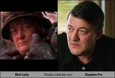 Bird Lady Totally Looks Like Stephen Fry