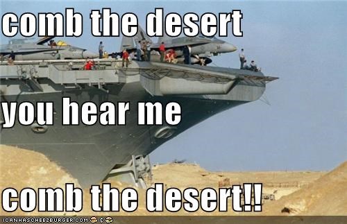 comb the desert  you hear me comb the desert!!