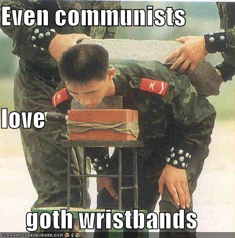 Even communists love goth wristbands