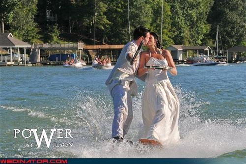 Wedding + Water Skiing = Wedterskiing?