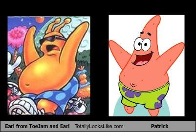 Earl from ToeJam and Earl Totally Looks Like Patrick