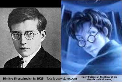 Dimitry Shostakovich in 1925 Totally Looks Like Harry Potter (on The Order of the Pheonix US book cover)