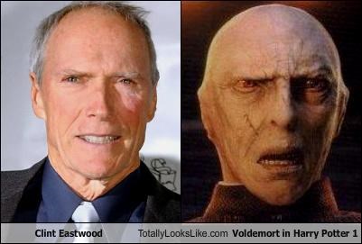 Clint Eastwood Totally Looks Like Voldemort in Harry Potter 1
