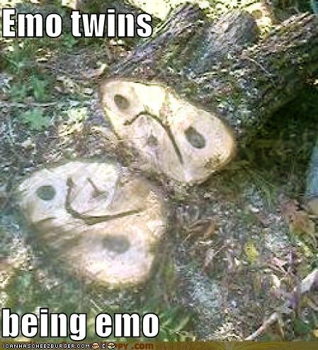 Emo twins  being emo