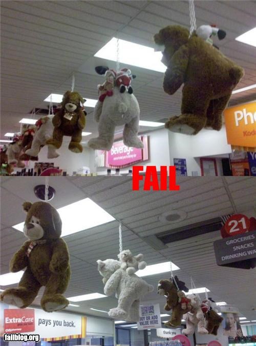 Stuffed Animal Display Fail