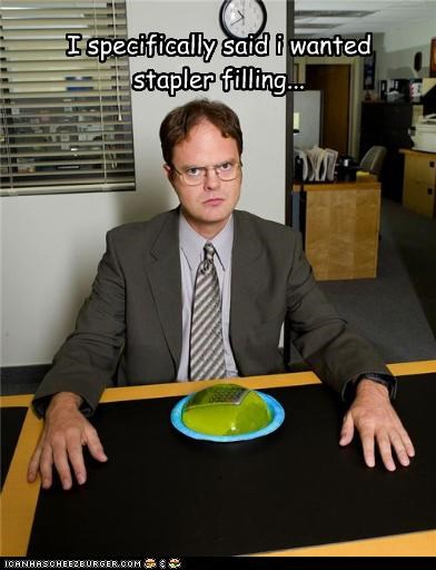 I specifically said i wanted stapler filling...