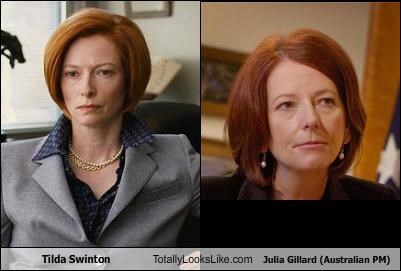 Tilda Swinton Totally Looks Like Julia Gillard (Australian PM)