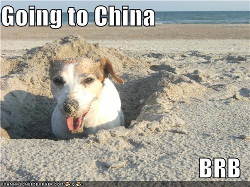 Going to China  BRB