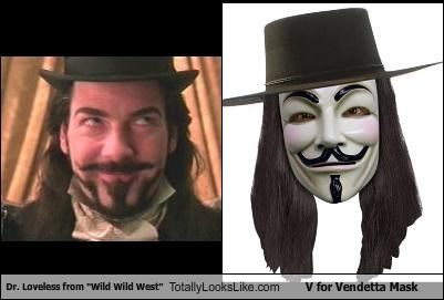 Dr. Loveless from "Wild Wild West" Totally Looks Like V for Vendetta Mask