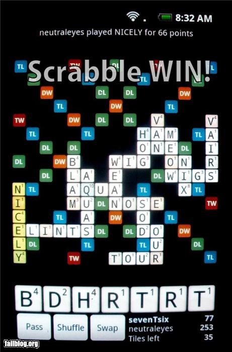 Scrabble WIN!