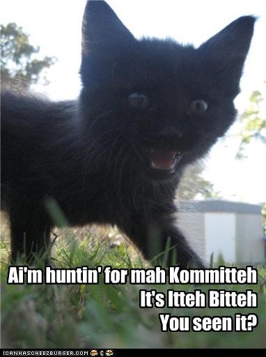 Ai'm huntin' for mah KommittehIt's Itteh BittehYou seen it?