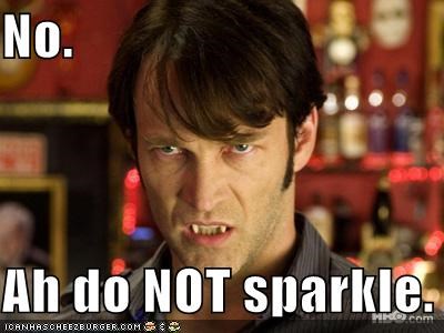 No.  Ah do NOT sparkle.
